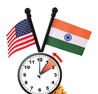 Time difference between India and USA