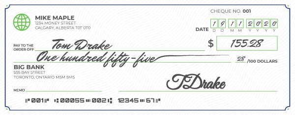 How to write a Cheque?